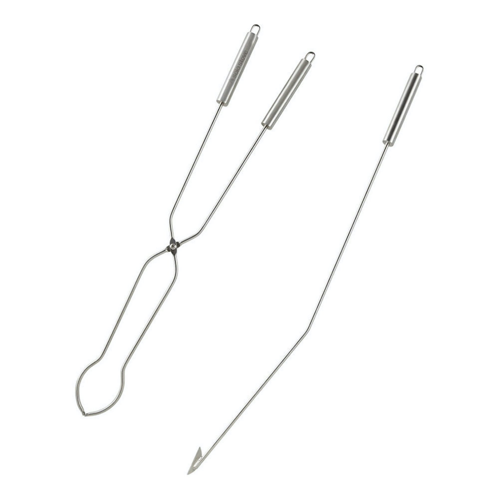 Solo Stove Angled Poker and Log Grabber - Stainless Steel, Model# FP-TOOLS
